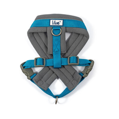 Ancol Viva Nylon Padded Harness Blue Medium 41-53cm